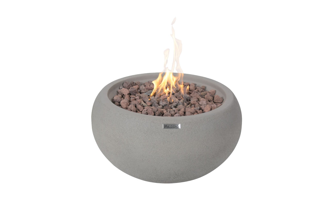 Modeno Newbridge Fire Pit Bowl, Concrete, Round, Gray, 26.8", OFG138