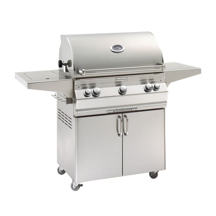 Fire Magic Aurora 30" Portable Grills with Analog Thermometer & Single Side Burner A540s