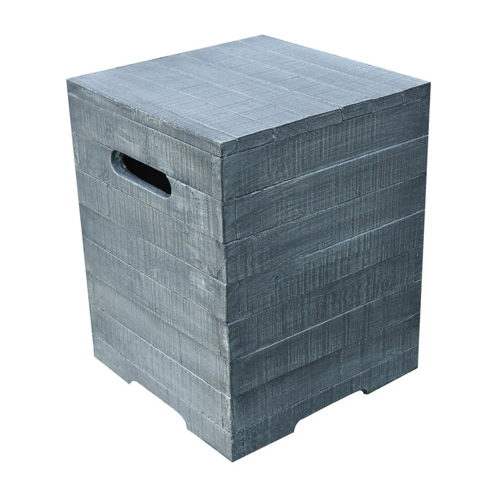 Modeno Travertine texture Tank Cover, Square, Concrete, Light Gray, 15.7",  ONB020