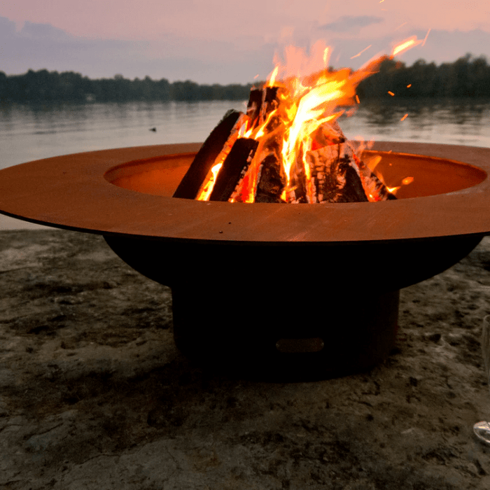 Fire Pit Art - Gas and Wood Fire Pit - Magnum