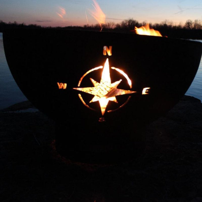 Fire Pit Art - Gas and Wood Fire Pit - Navigator