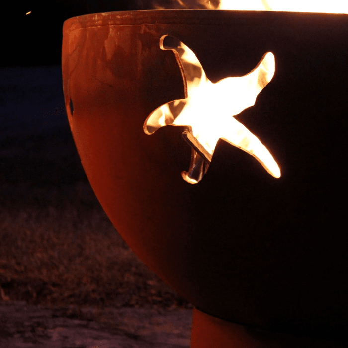 Fire Pit Art - Gas and Wood Fire Pit - Sea Creatures