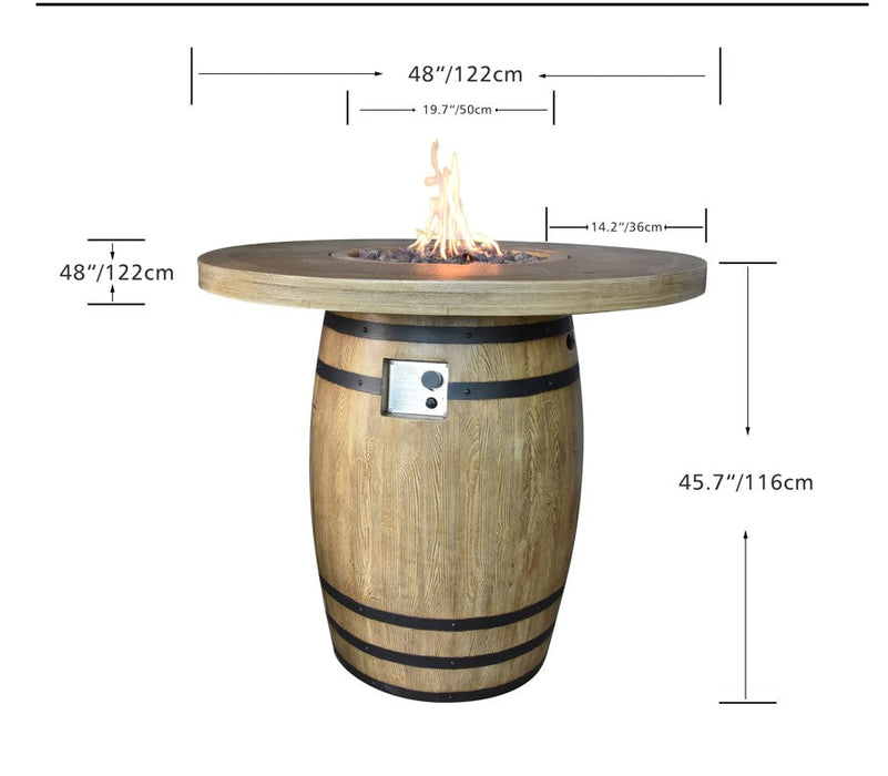 Elementi Lafite Fire Table
